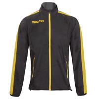 Macron FullZip Windbreaker BLK/YEL XL Overtrekksjakke