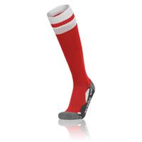 Azlon Socks RED/WHT L Fotballsokker - Unisex