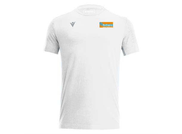 Gustav Pedersen Nevel HVIT Bomulls T skjorte 