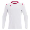 Alhena Shirt Longsleeve WHT/RED 3XS Langermet teknisk spillerdrakt - Unisex