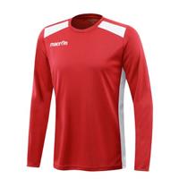 Sirius shirt longsleeve RED/WHT 3XS Teknisk langermet t-skjorte - Unisex